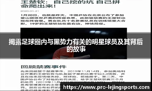 揭露足球圈内与黑势力有关的明星球员及其背后的故事